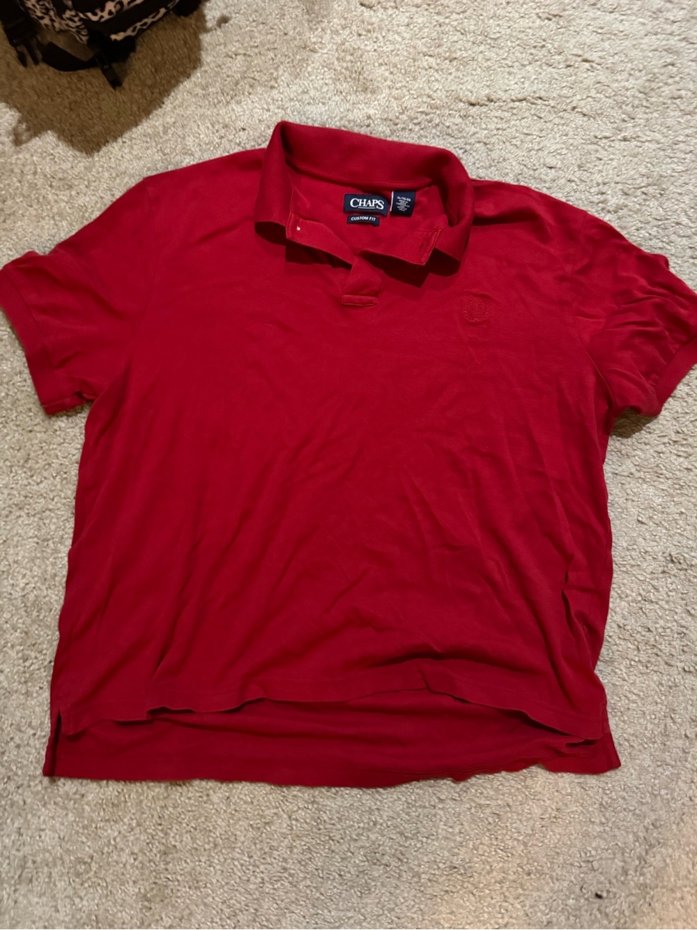 Chaps Men's Crimson Red Polo Shirt